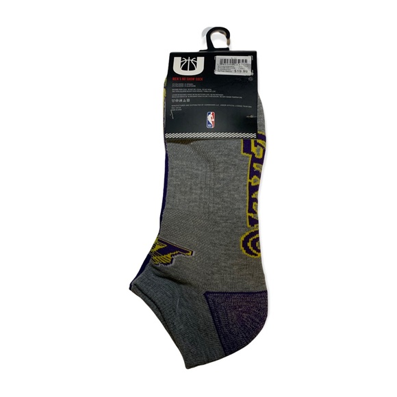 Lakers Socks - 3 Packs of 3 Pair No Shows - Picture 2 of 3
